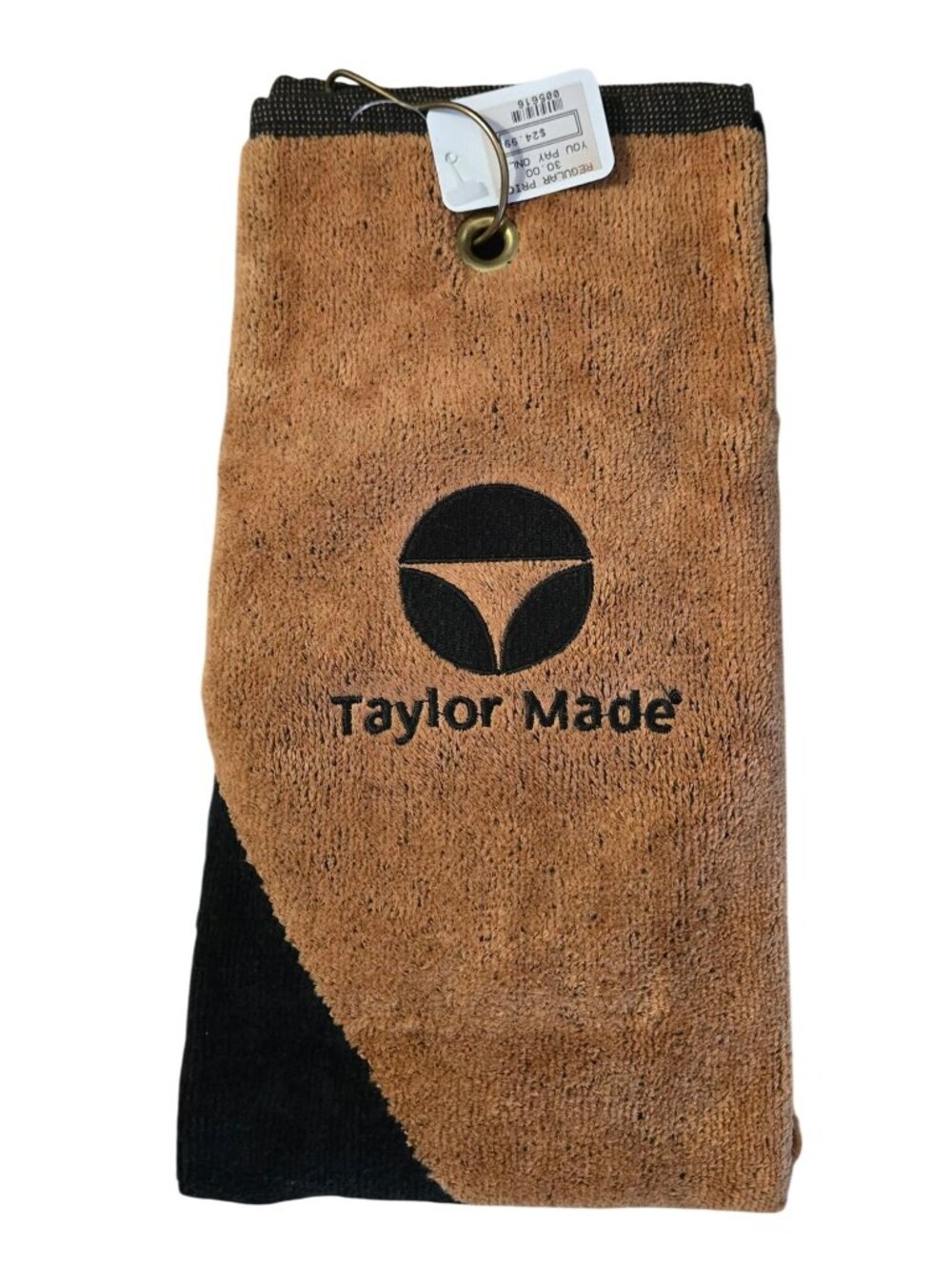 Vintage Taylor Made Golf Towel 100% Cotton W/ Grommet Attachment PGA